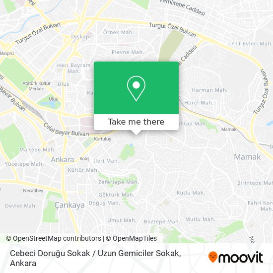 Cebeci Doruğu Sokak / Uzun Gemiciler Sokak map