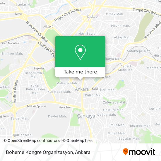 Boheme Kongre Organizasyon map