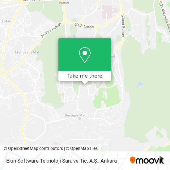 Ekin Software Teknoloji San. ve Tic. A.Ş. map