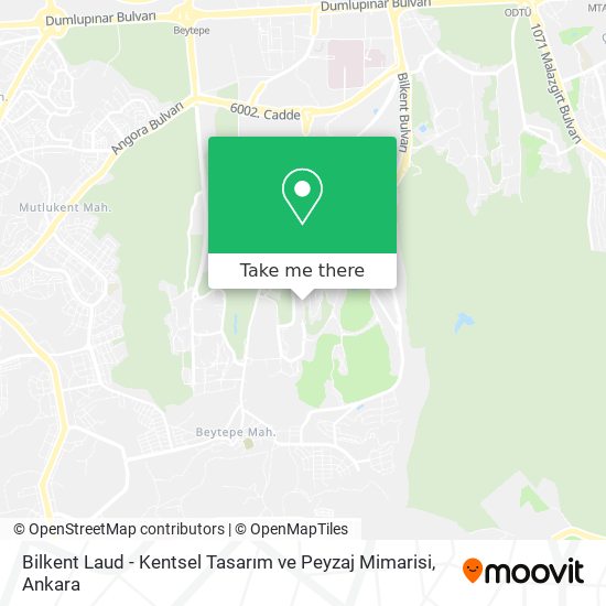 Bilkent Laud - Kentsel Tasarım ve Peyzaj Mimarisi map