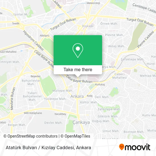 Atatürk Bulvarı / Kızılay Caddesi map