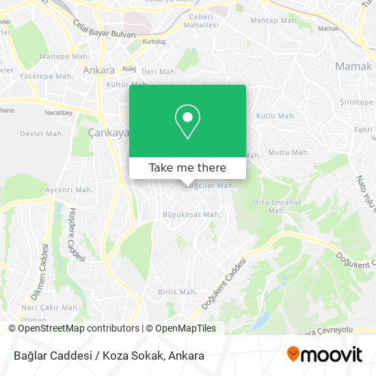 Bağlar Caddesi / Koza Sokak map