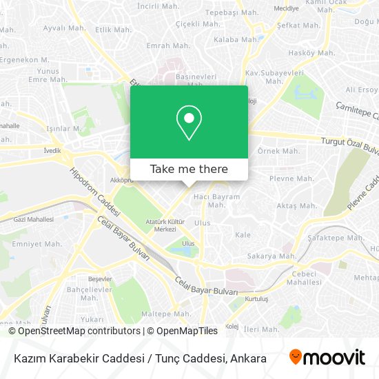 Kazım Karabekir Caddesi / Tunç Caddesi map