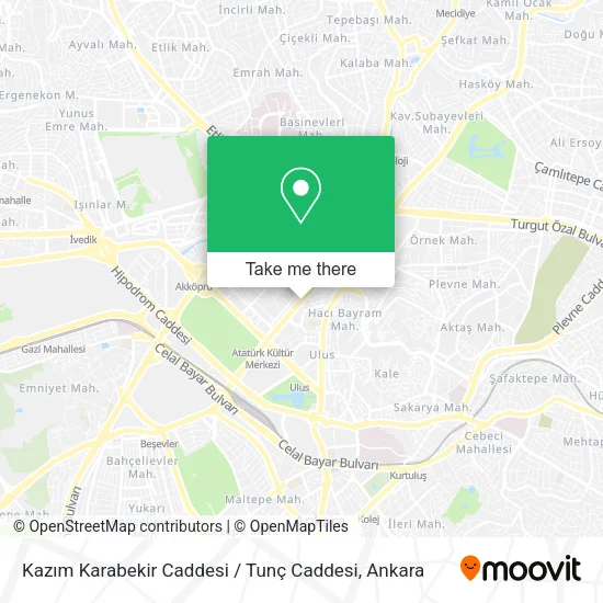 Kazım Karabekir Caddesi / Tunç Caddesi map