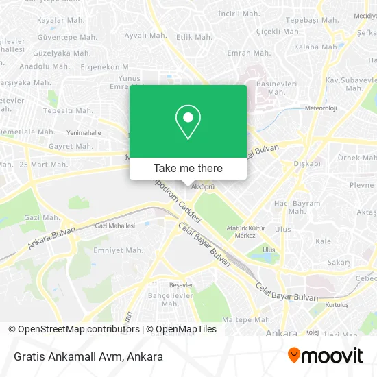 Gratis Ankamall Avm map