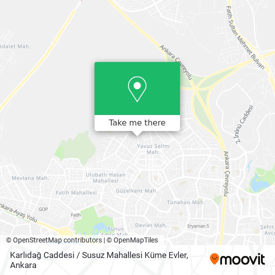 Karlıdağ Caddesi / Susuz Mahallesi Küme Evler map