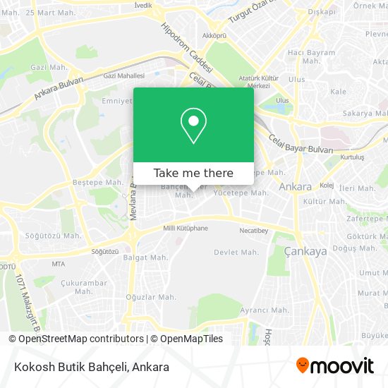 Kokosh Butik Bahçeli map