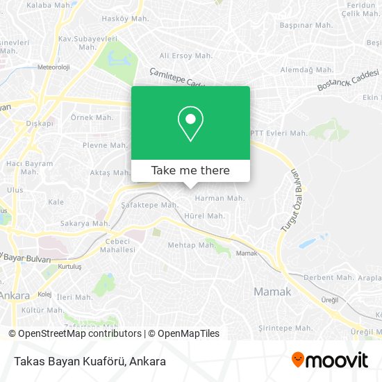 Takas Bayan Kuaförü map