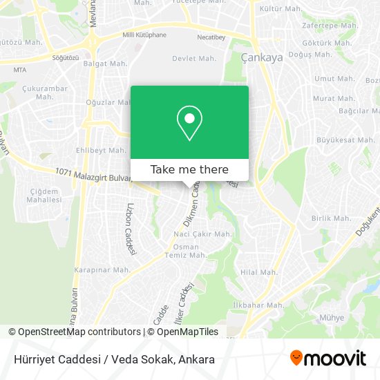 Hürriyet Caddesi / Veda Sokak map