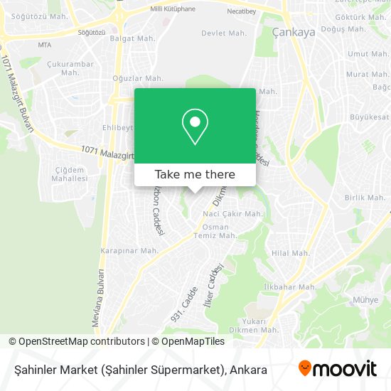 Şahinler Market (Şahinler Süpermarket) map