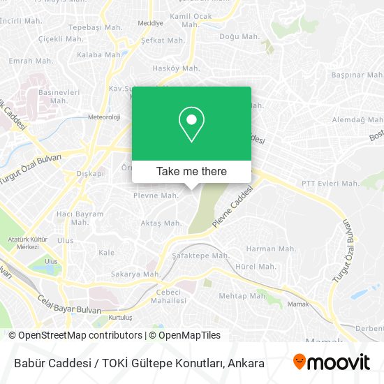 Babür Caddesi / TOKİ Gültepe Konutları map