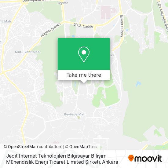 Jeoıt Internet Teknolojileri Bilgisayar Bilişim Mühendislik Enerji Ticaret Limited Şirketi map