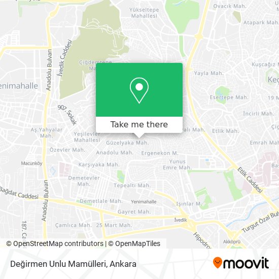 Değirmen Unlu Mamülleri map