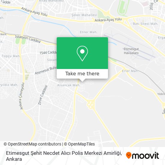 Etimesgut Şehit Necdet Alıcı Polis Merkezi Amirliği map