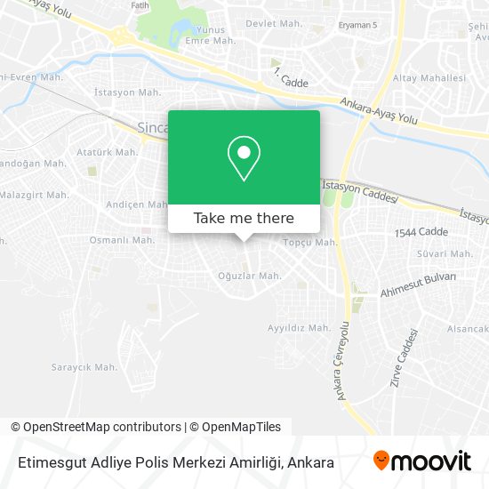 Etimesgut Adliye Polis Merkezi Amirliği map