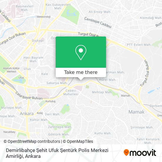 Demirlibahçe Şehit Ufuk Şentürk Polis Merkezi Amirliği map