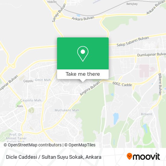 Dicle Caddesi / Sultan Suyu Sokak map