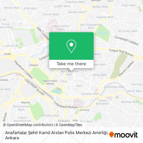 Anafartalar Şehit Kamil Arslan Polis Merkezi Amirliği map