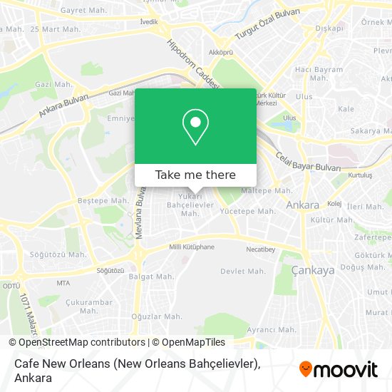 Cafe New Orleans (New Orleans Bahçelievler) map