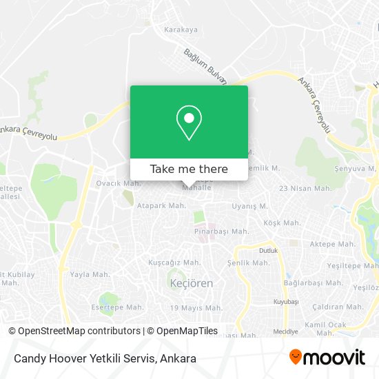 Candy Hoover Yetkili Servis map