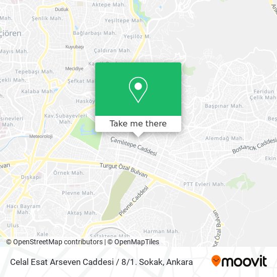 Celal Esat Arseven Caddesi / 8 / 1. Sokak map