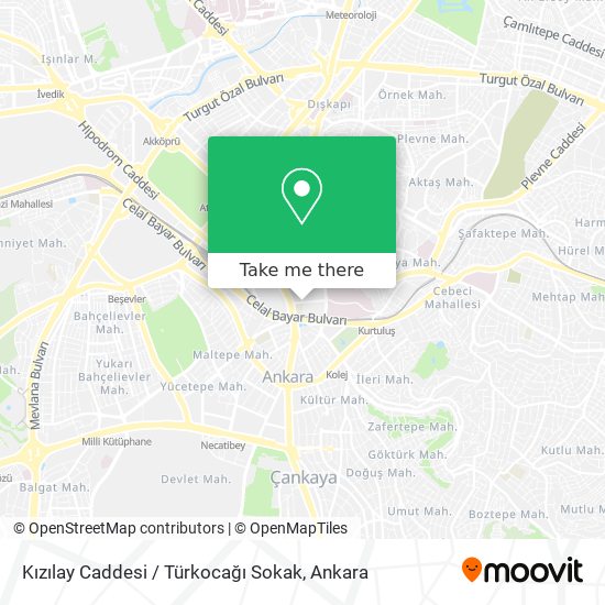 Kızılay Caddesi / Türkocağı Sokak map