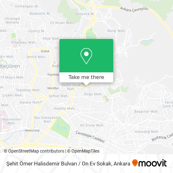 Şehit Ömer Halisdemir Bulvarı / On Ev Sokak map