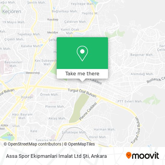 Assa Spor Ekipmanlari Imalat Ltd Şti map