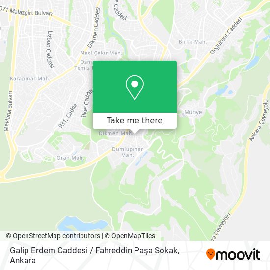 Galip Erdem Caddesi / Fahreddin Paşa Sokak map