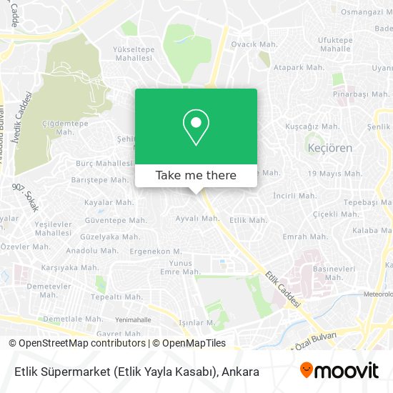 Etlik Süpermarket (Etlik Yayla Kasabı) map
