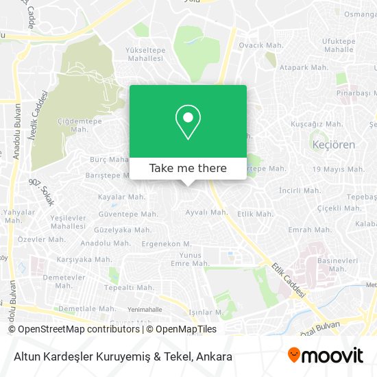 Altun Kardeşler Kuruyemiş & Tekel map