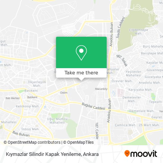 Kıymazlar Silindir Kapak Yenileme map