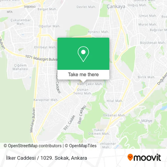 İlker Caddesi / 1029. Sokak map