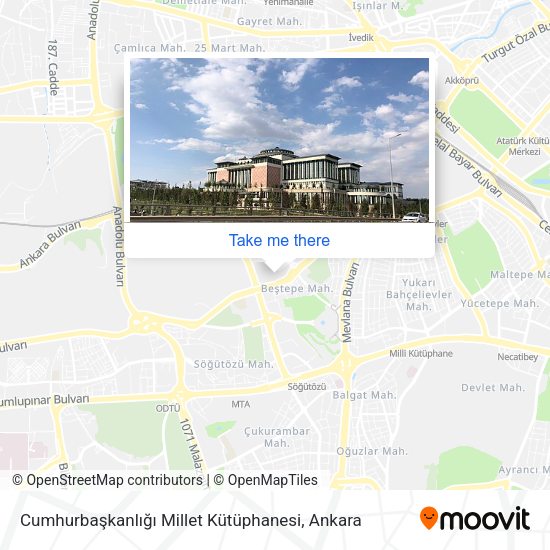 Cumhurbaşkanlığı Millet Kütüphanesi map