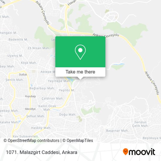 1071. Malazgirt Caddesi map