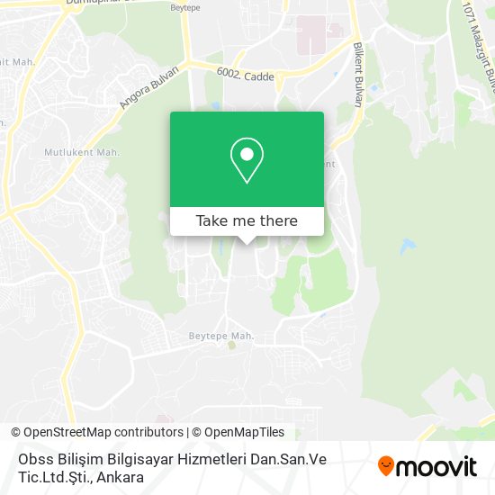 Obss Bilişim Bilgisayar Hizmetleri Dan.San.Ve Tic.Ltd.Şti. map