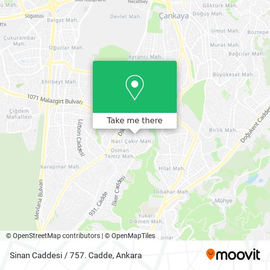 Sinan Caddesi / 757. Cadde map