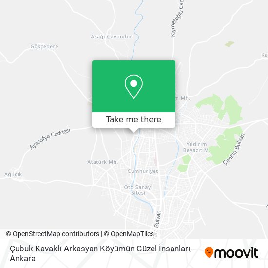Çubuk Kavaklı-Arkasyan Köyümün Güzel İnsanları map