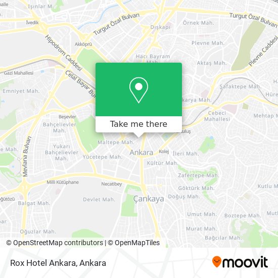 Rox Hotel Ankara map