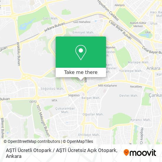 AŞTİ Ücretli Otopark / AŞTİ Ücretsiz Açık Otopark map