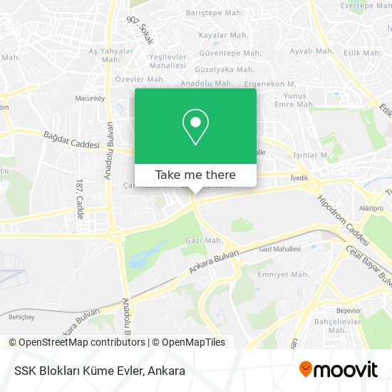 SSK Blokları Küme Evler map