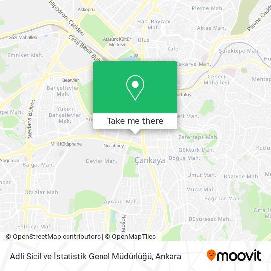 Adli Sicil ve İstatistik Genel Müdürlüğü map