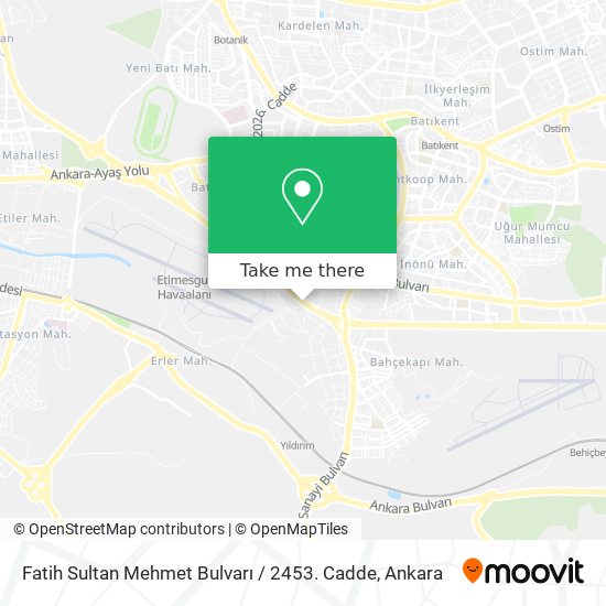 Fatih Sultan Mehmet Bulvarı / 2453. Cadde map