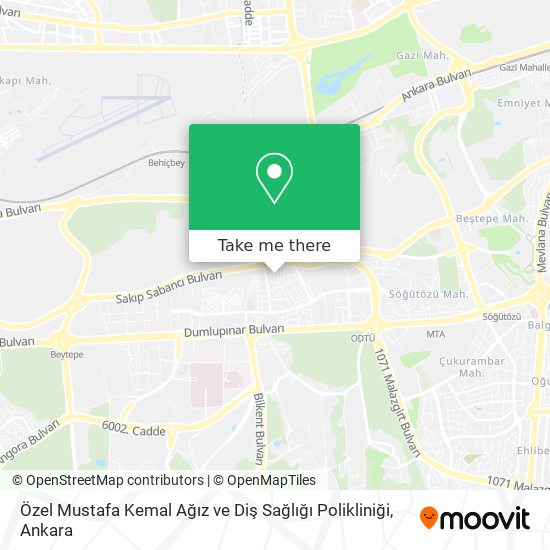 Özel Mustafa Kemal Ağız ve Diş Sağlığı Polikliniği map
