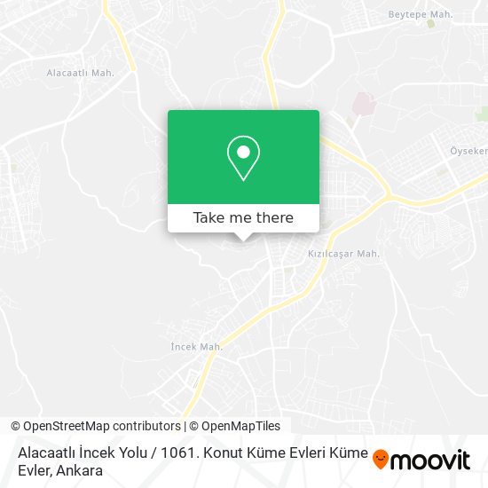 Alacaatlı İncek Yolu / 1061. Konut Küme Evleri Küme Evler map