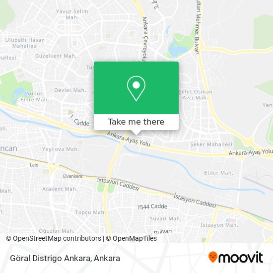 Göral Distrigo Ankara map