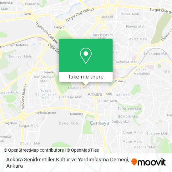 Ankara Senirkentliler Kültür ve Yardımlaşma Derneği map