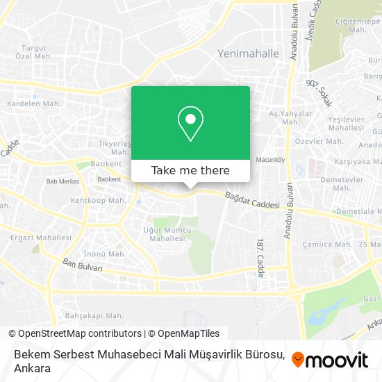 Bekem Serbest Muhasebeci Mali Müşavirlik Bürosu map