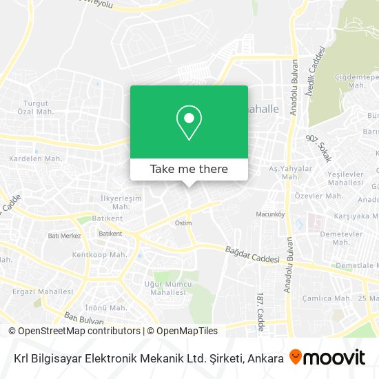 Krl Bilgisayar Elektronik Mekanik Ltd. Şirketi map