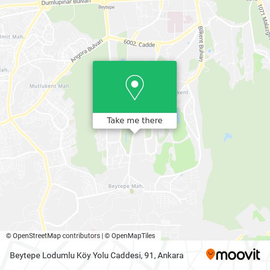 Beytepe Lodumlu Köy Yolu Caddesi, 91 map